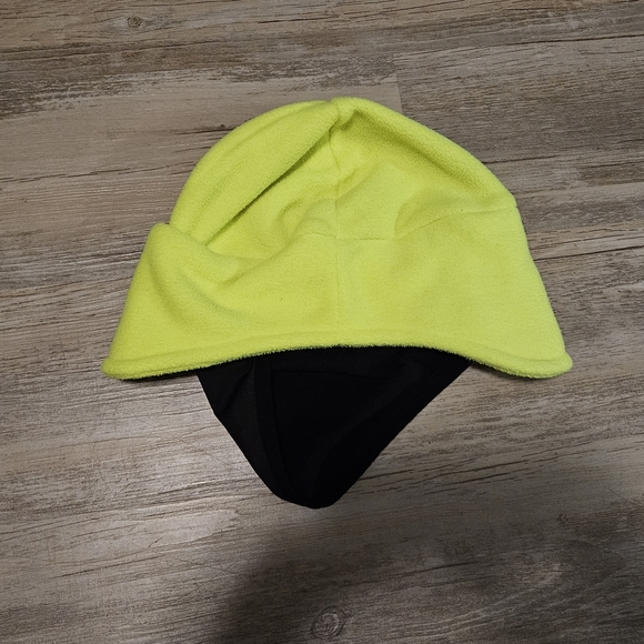 Carhartt Mens Brite Lime Fleece 2 In 1 Hat Balaclava - Picture 2 of 5